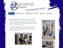 Tablet Screenshot of physiotherapie-diedorf.de